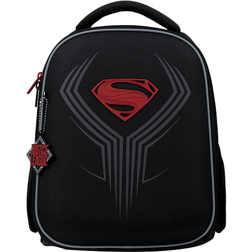 Рюкзак шкільний ортопедичний (ранець) чорний для хлопчиків Kite Education для початкової школи DC comics DC22-555S