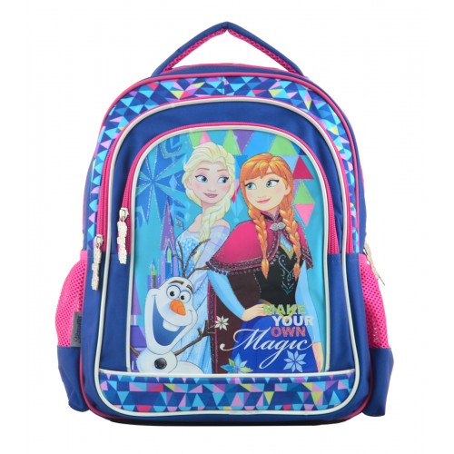 Шкільний рюкзак (ранець) з ортопедичною спинкою синій для дівчинки 1 Вересня S-22 Frozen для початкової школи (555269) 