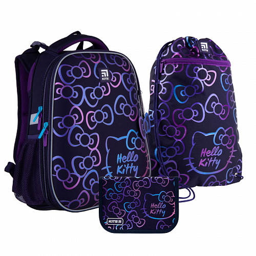 Школьный ранец с пеналом и мешком Kite Education Hello Kitty SET_HK21-531M