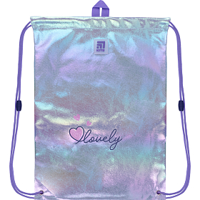 Мішок для змінного взуття для дівчинки з кишенею Kite Education Lovely K22-600M-7 Мішок для змінного взуття для дівчинки з кишенею Kite Education Lovely K22-600M-7