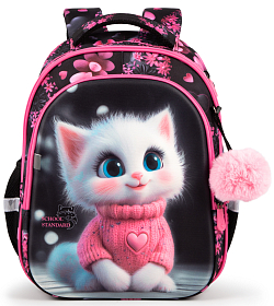 Рюкзак ортопедичний шкільний  для дівчинки School Standard 38х30х18 см для з Котом першокласниць (150-32)