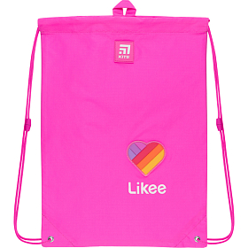 Мішок для змінного взуття для дівчинки Kite Education Likee LK22-600M Мішок для змінного взуття для дівчинки Kite Education Likee LK22-600M