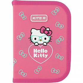Пенал без наполнения Kite Education Hello Kitty HK20-622, 1 отделение, 2 отворота Пенал без наполнения Kite Education Hello Kitty HK20-622, 1 отделение, 2 отворота