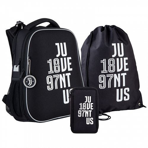 Школьный ранец с пеналом и мешком Kite Education FC Juventus SET_JV21-531M