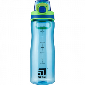 Бутылочка для воды Kite K20-395-02, 600 мл, голубая Бутылочка для воды Kite K20-395-02, 600 мл, голубая