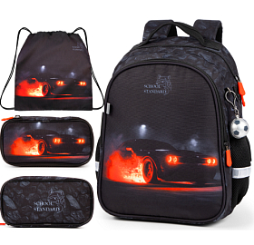 Ортопедичний рюкзак з пеналом та мішком для хлопчика School Standard для першокласника (Full 160-23)