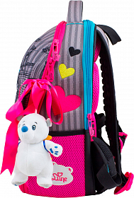 Ранец школьный DeLune 7-142 + мешок + мишка