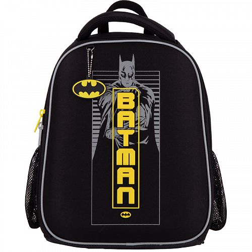 Рюкзак шкільний ортопедичний (ранець) чорний для хлопчиків Kite Education для початкової школи DC comics DC21-555S