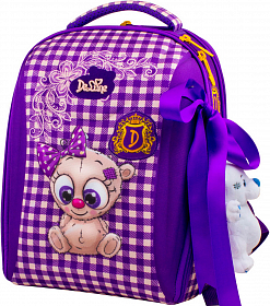 Ранец школьный DeLune 7mini-005 + мешок + пенал + мишка