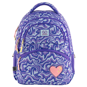 Шкільний рюкзак з ортопедичною спинкою для дівчинки GoPack Education GO24-175M-4 Heart Шкільний рюкзак з ортопедичною спинкою для дівчинки GoPack Education GO24-175M-4 Heart