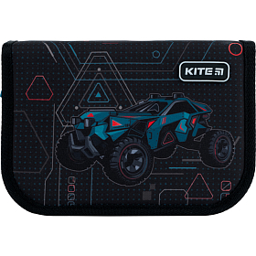 Пенал шкільний для хлопчика Kite Education Extreme Car K22-621-10 1 відділення, 1 відворот Пенал шкільний для хлопчика Kite Education Extreme Car K22-621-10 1 відділення, 1 відворот