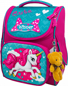 Ранец школьный Winner 2028 + мишка