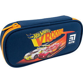 Шкільний пенал для хлопчика синій Kite Hot Wheels HW22-662-1 Шкільний пенал для хлопчика синій Kite Hot Wheels HW22-662-1