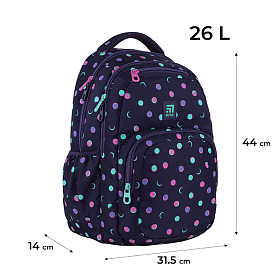 Шкільний рюкзак з ортопедичною спинкою для дівчинки Kite Education teens K24-903L-2 Шкільний рюкзак з ортопедичною спинкою для дівчинки Kite Education teens K24-903L-2