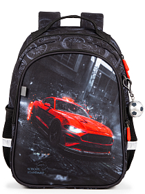 Шкільний ортопедичний рюкзак для хлопчика School Standard з Машиною 38х28х16 см для початкової школи (160-28)