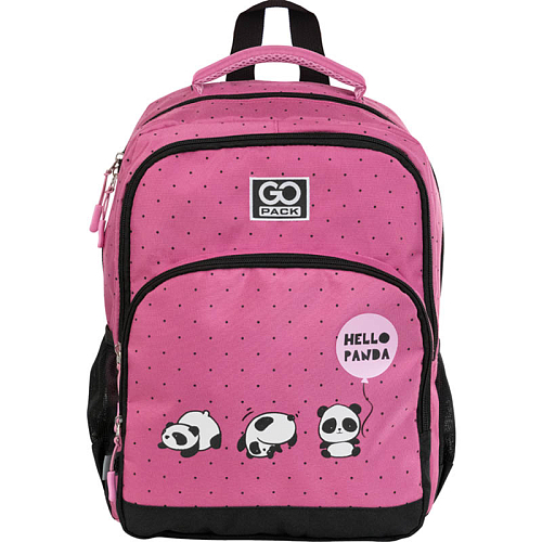 Рюкзак до школи рожевий GoPack Education GO21-113M-2 Hello panda