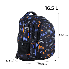 Шкільний рюкзак з ортопедичною спинкою для хлопчика GoPack Teens GO24-162M-3 Шкільний рюкзак з ортопедичною спинкою для хлопчика GoPack Teens GO24-162M-3