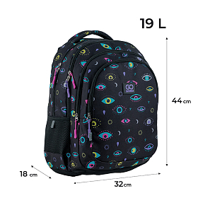 Шкільний рюкзак з ортопедичною спинкою для дівчинки GoPack Teens GO24-162L-4 Шкільний рюкзак з ортопедичною спинкою для дівчинки GoPack Teens GO24-162L-4