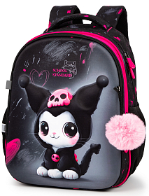 Шкільний рюкзак з ортопедичною спинкою для дівчинки School Standard 38х30х18 см з Kurumi для молодших класів (170-67)