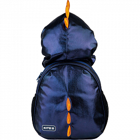 Детский рюкзак для дошкольников для мальчиков синий Kite Kids Black Dino K21-567XS-2 Детский рюкзак для дошкольников для мальчиков синий Kite Kids Black Dino K21-567XS-2
