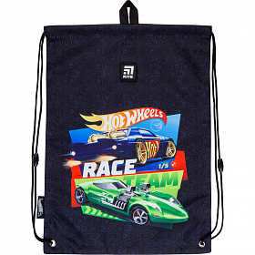 Мішок для змінного взуття для хлопчика чорний Kite Education Hot Wheels HW21-600M-1 Мішок для змінного взуття для хлопчика чорний Kite Education Hot Wheels HW21-600M-1