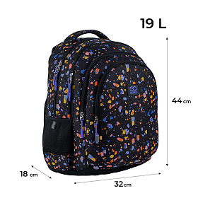 Шкільний рюкзак ( з ортопедичною спинкою для дівчинки GoPack Teens GO24-162L-5 Шкільний рюкзак ( з ортопедичною спинкою для дівчинки GoPack Teens GO24-162L-5