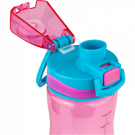 Бутылочка для воды Kite K20-395-01, 600 мл, розовая Бутылочка для воды Kite K20-395-01, 600 мл, розовая