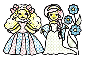 Водні розмальовки — Маленькі модниці