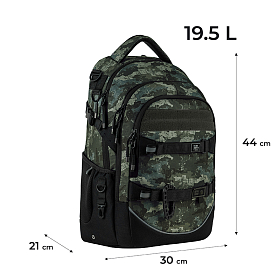 Рюкзак з ортопедичною спинкою камуфляж Kite Education teens K24-727L-3 Рюкзак з ортопедичною спинкою камуфляж Kite Education teens K24-727L-3