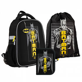 Шкільний ранець з пеналом та мішком Kite Education DC comics SET_DC21-555S Шкільний ранець з пеналом та мішком Kite Education DC comics SET_DC21-555S