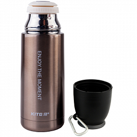 Термос Kite Enjoy 350 мл золотий перламутровий до школи K18-300-02