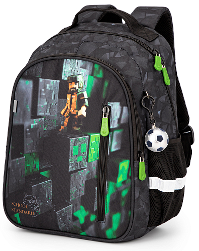 Ортопедичний рюкзак для хлопчика School Standard Game Майнкрафт 38х28х16 см для початкової школи (160-13)
