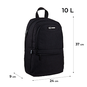 Молодіжний рюкзак GoPack Education Teens GO24-119S-4 чорний Молодіжний рюкзак GoPack Education Teens GO24-119S-4 чорний