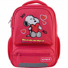 Дитячий рюкзак для дошкільнят для дівчинки червоний Kite Kids Peanuts Snoopy SN21-559XS-1 Дитячий рюкзак для дошкільнят для дівчинки червоний Kite Kids Peanuts Snoopy SN21-559XS-1