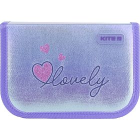 Пенал шкільний для дівчинки Kite Education Lovely K22-621-7, 1 від., 1 відп.,