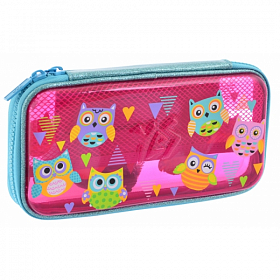 Пенал твердый YES пластиковый 3D HP-07 "Funny Owls" Пенал твердый YES пластиковый 3D HP-07 "Funny Owls"