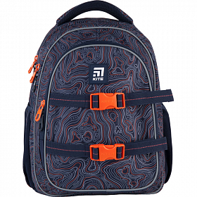 Рюкзак школьный ортопедический синий для мальчиков Kite Education K21-8001M-2 Рюкзак школьный ортопедический синий для мальчиков Kite Education K21-8001M-2
