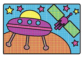 Водні розмальовки — Загадковий космос