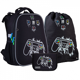Шкільний ранець з пеналом та мішком Kite Education Gamer SET_ K21-531M-2 Шкільний ранець з пеналом та мішком Kite Education Gamer SET_ K21-531M-2