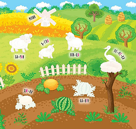 Наліпки-навчалки — Ферма