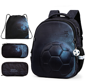 Шкільний ортопедичний рюкзак 3 в 1 для хлопчика School Standard 38х30х18 см з М'ячем для першокласника (Full 170-79)