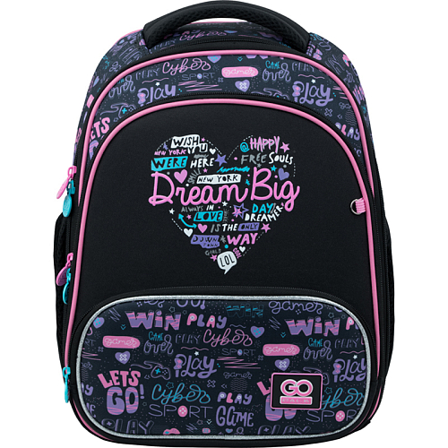 Шкільний рюкзак (ранець) з ортопедичною спинкою для дівчинки GoPack Love Dreamer для молодшої школи 38х28х15 см GO22-597S-1