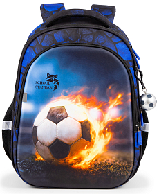 Ортопедичний рюкзак в школу для хлопчика з М'ячем School Standard 38х30х18 см для початкової школи (150-40)