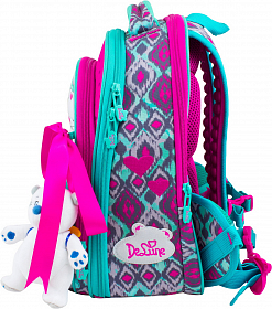 Ранец школьный DeLune 9-112+ мешок + пенал + мишка