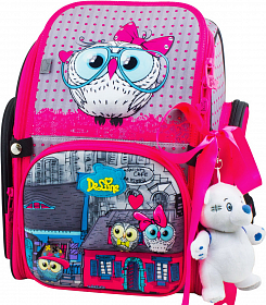 Школьный ранец DeLune 6-116 + мешок + мишка