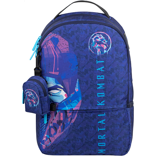 Молодіжний міський підлітковий рюкзак з портом USB  Kite City в школу Mortal Kombat MK22-2569L