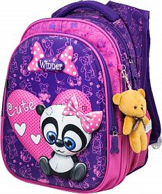 Школьный рюкзак Winner 8068 + мишка