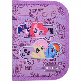 Пенал без наповнення Kite Education My Little Pony LP21-622, 1 відділення, 2 відвороти Пенал без наповнення Kite Education My Little Pony LP21-622, 1 відділення, 2 відвороти
