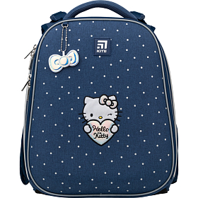 Рюкзак (ранець) шкільний ортопедичний синій для дівчинки Kite Education Hello Kitty HK22-531M Рюкзак (ранець) шкільний ортопедичний синій для дівчинки Kite Education Hello Kitty HK22-531M
