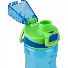 Бутылочка для воды Kite K20-395-02, 600 мл, голубая Бутылочка для воды Kite K20-395-02, 600 мл, голубая